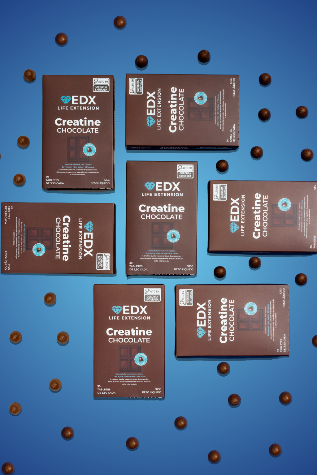 KIT MENSAL 3 UN - Creatine Chocolate